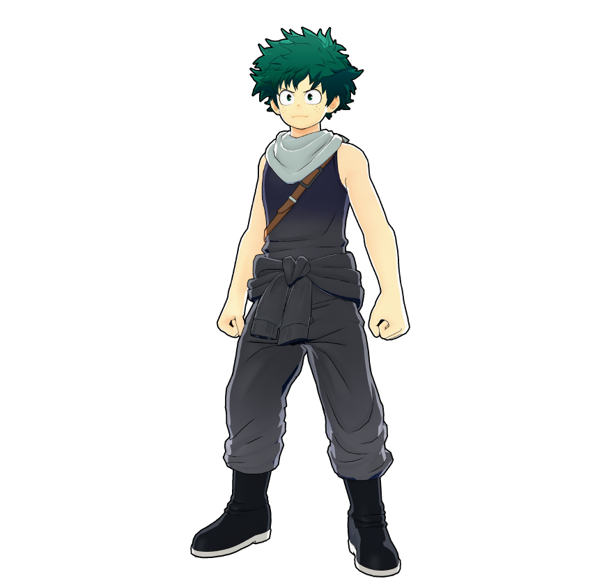 Tenue de volontaire d'Izuku Midoriya
Embellir la ville fait aussi partie des tâches d'un Héros.